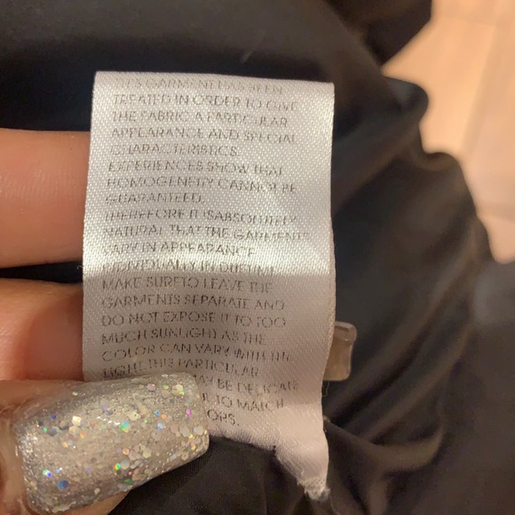 Winter coat- false leather good condition Size: L - Picture 10 of 11